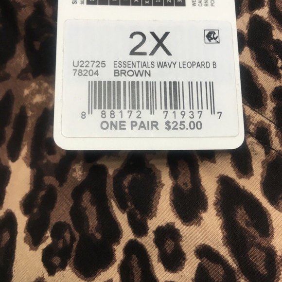 new Size 2XL HUE Women's Essentials BROWN Leopard Cotton Bike Shorts - Picture 6 of 7